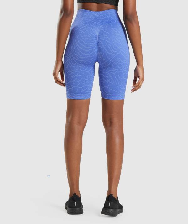 Damske Šortky Gymshark Adapt Animal Seamless Cycling Modre | KV1683590